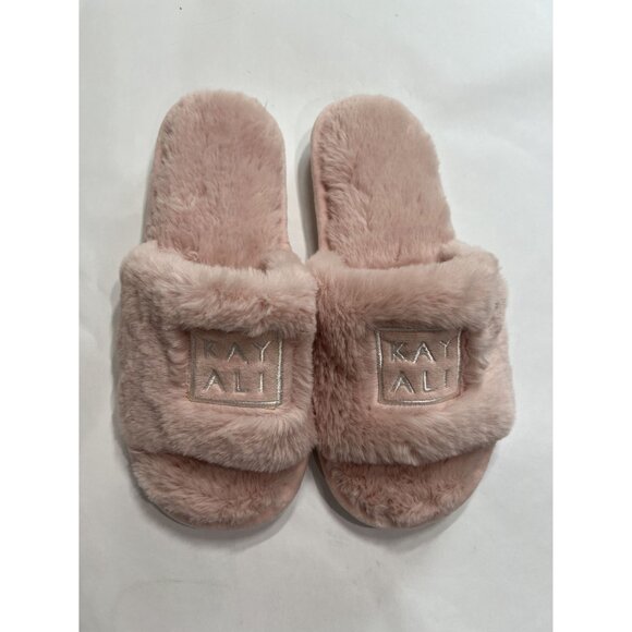Kayali Fuzzy Slippers in Pink - Picture 2 of 5